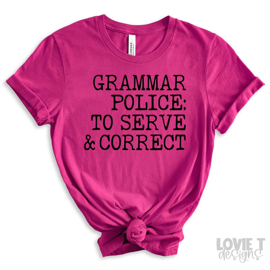 Grammar Police: To Serve & Correct