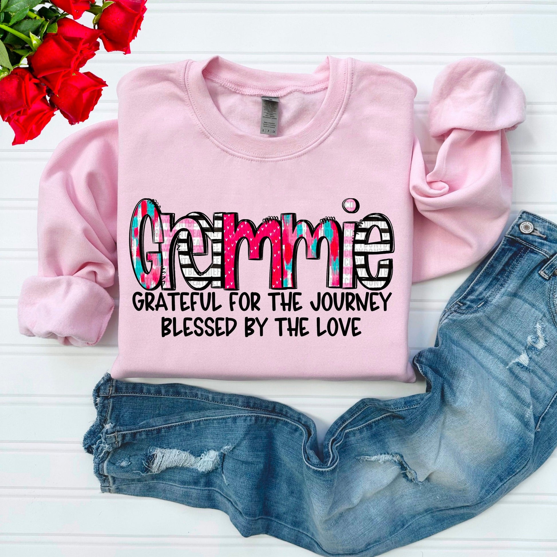 Grammie Blessed by the Love-[DTF Transfer]-Lovie T Designs