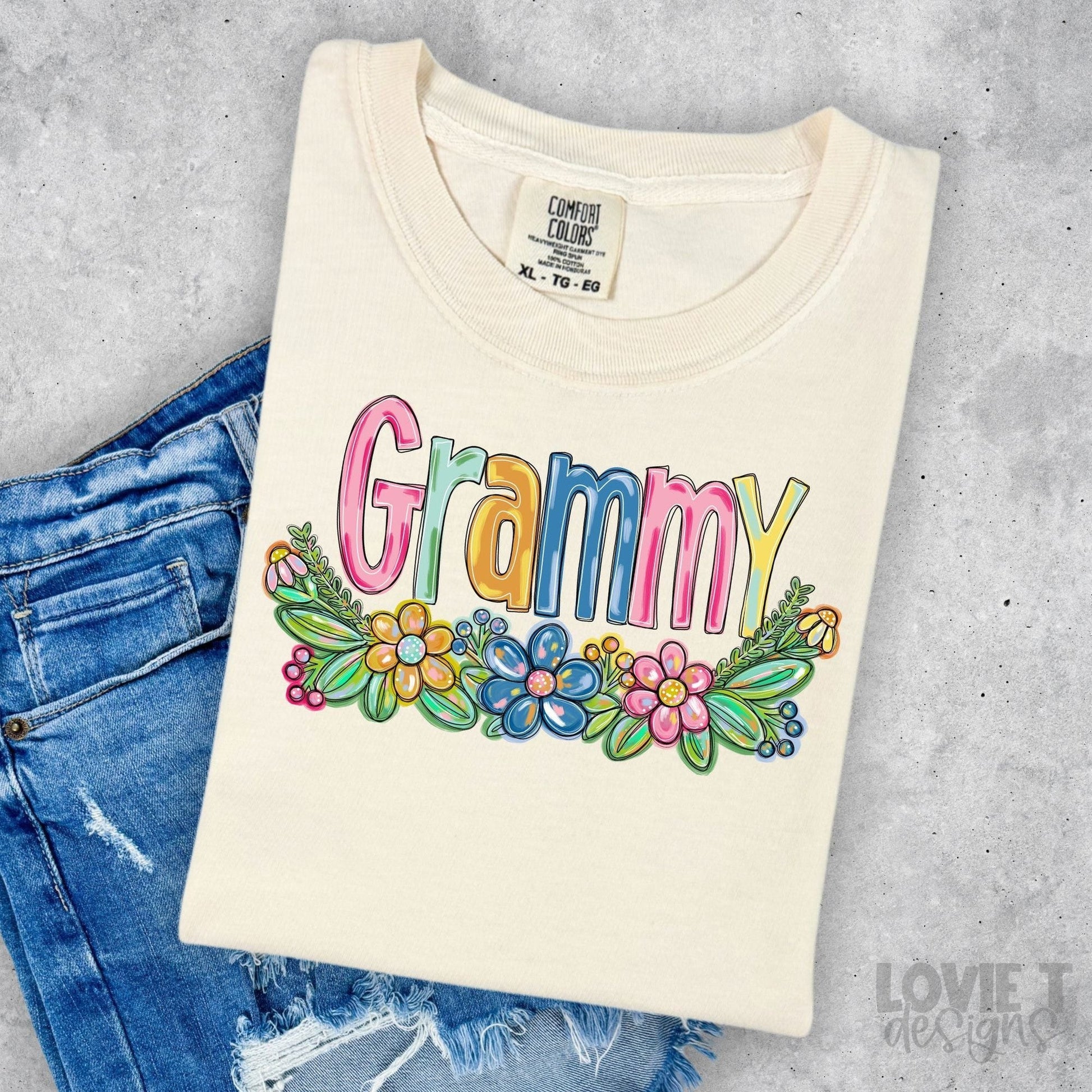 Grammy Spring Floral Mother's Day-Lovie T Designs