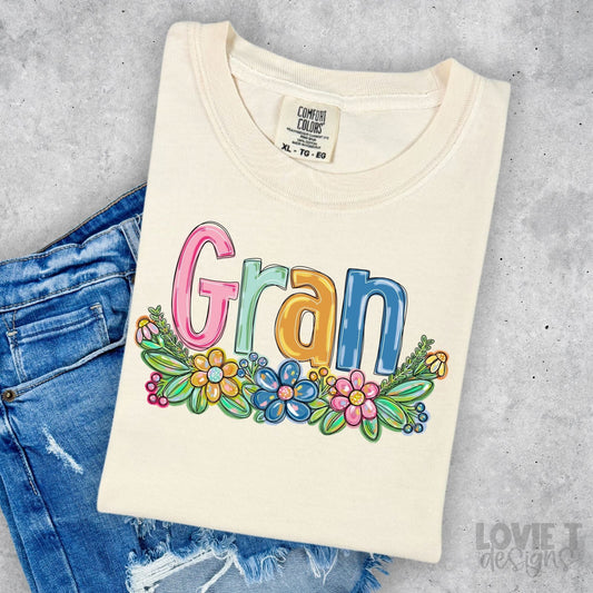 Gran Spring Floral Mother's Day-Lovie T Designs