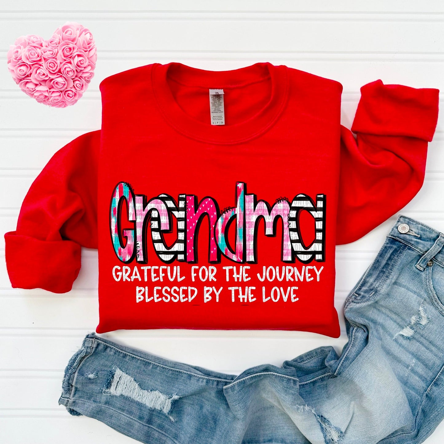 Grandma Blessed by the Love-[DTF Transfer]-Lovie T Designs