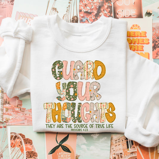 Guard Your Thoughts-[DTF Transfer]-Lovie T Designs