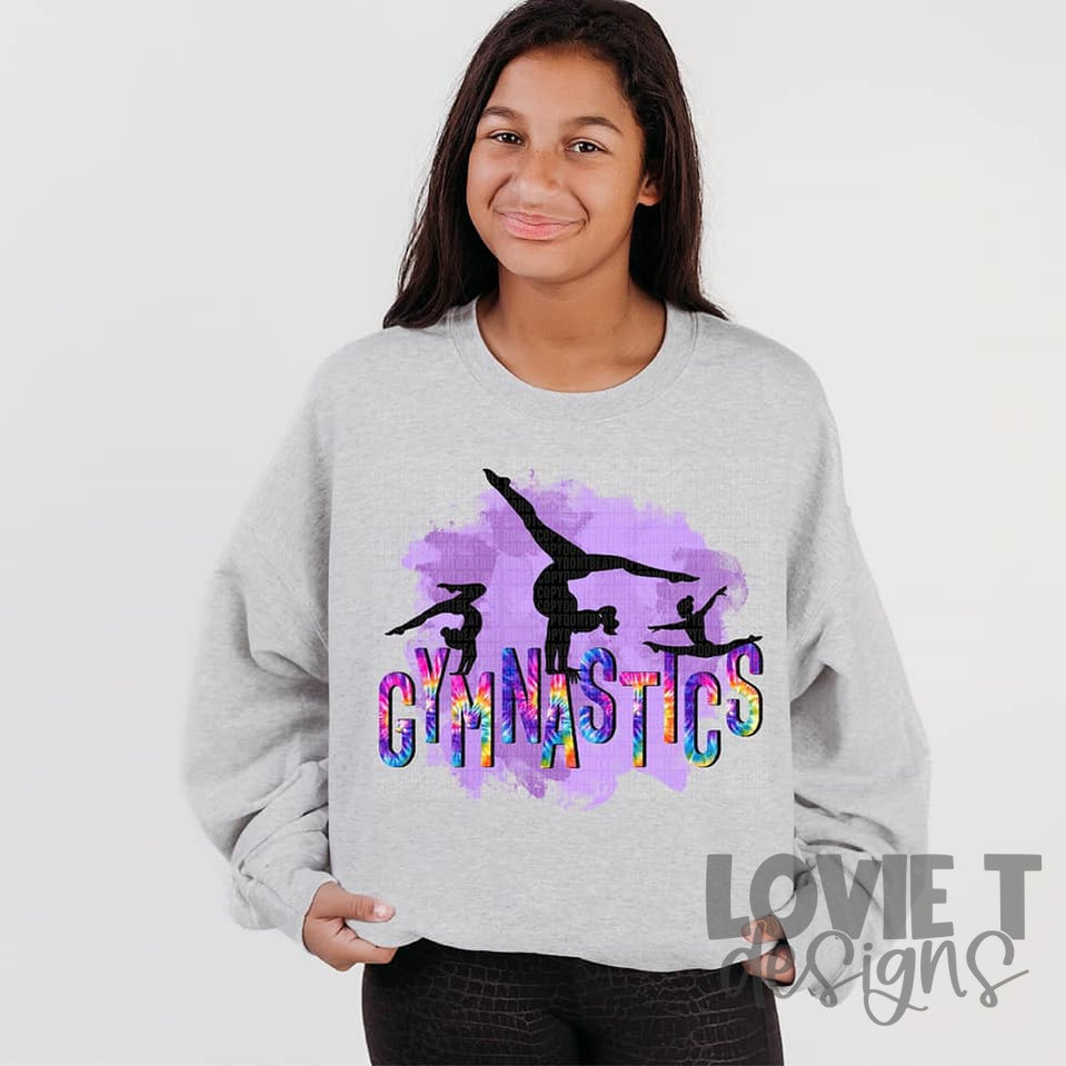 Gymnastics Tie Dye-Lovie T Designs