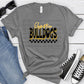 Hampton Bulldogs Black Ath Gold Grunge-Lovie T Designs