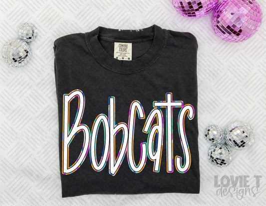 Handwritten Narrow Bobcats-Lovie T Designs