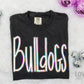 Handwritten Narrow Bulldogs-Lovie T Designs