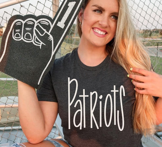 Handwritten Narrow Patriots-Lovie T Designs