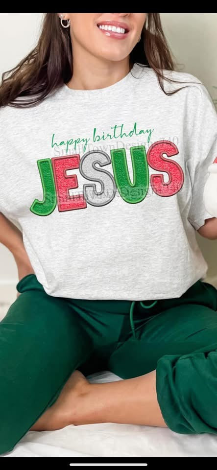 Happy Birthday Jesus-[DTF Transfer]-Lovie T Designs