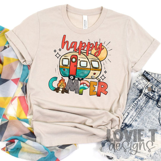 Happy Camper-Lovie T Designs