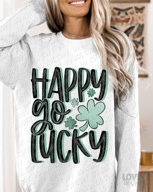 Happy Go Lucky-Lovie T Designs