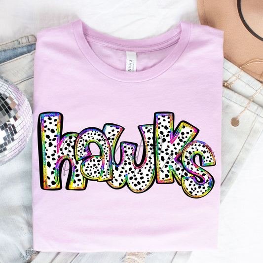 Hawks- Tie Dye Dots-Lovie T Designs