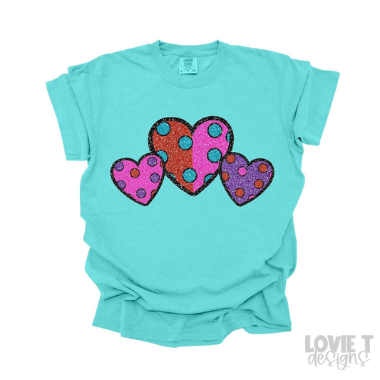 Heart Trio-Lovie T Designs