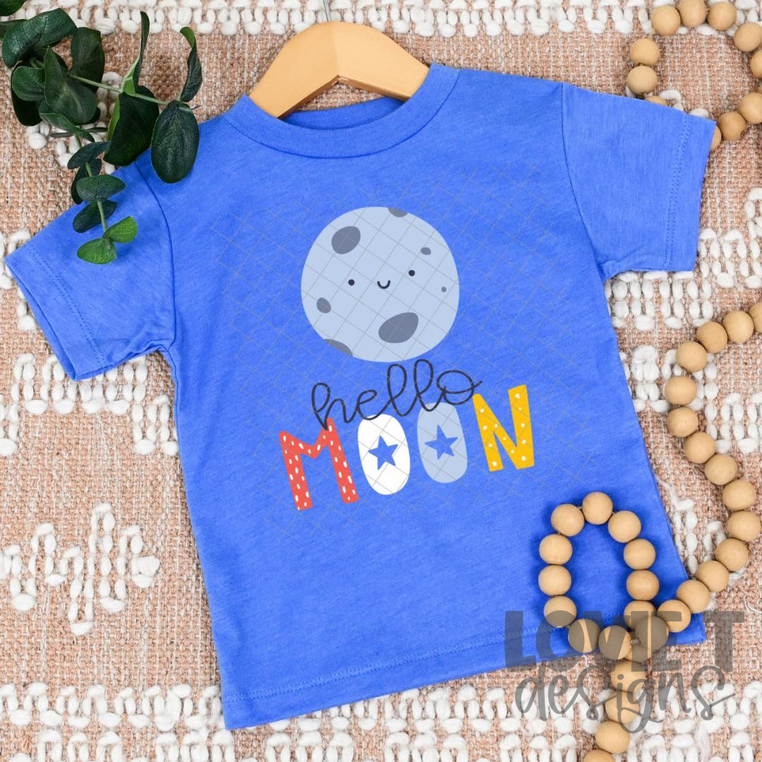 Hello Moon-Lovie T Designs