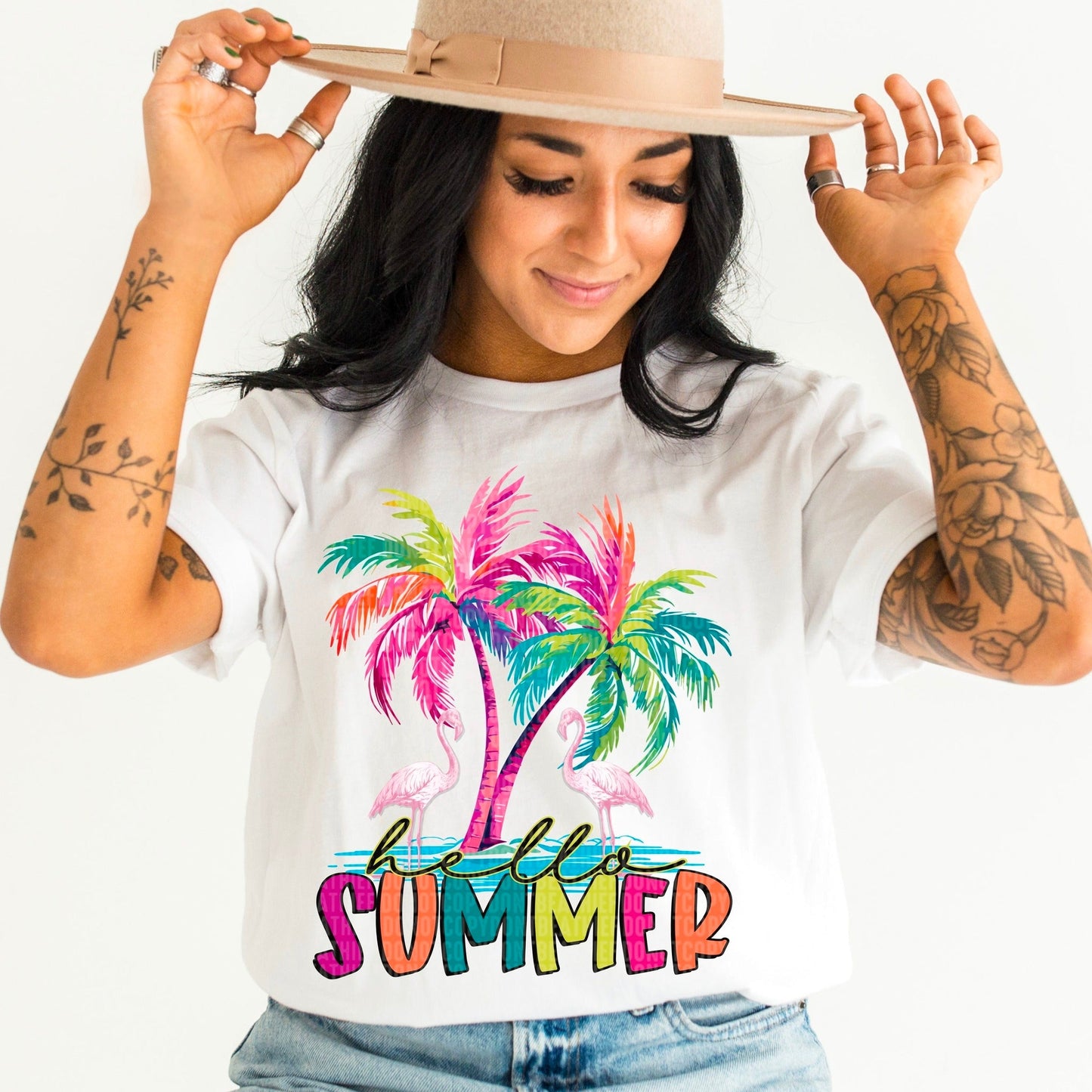 Hello Summer-Lovie T Designs