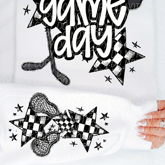 Hockey Game Day White-[DTF Transfer]-Lovie T Designs