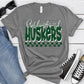 Holdingford Huskers Dk Green White Grunge-Lovie T Designs