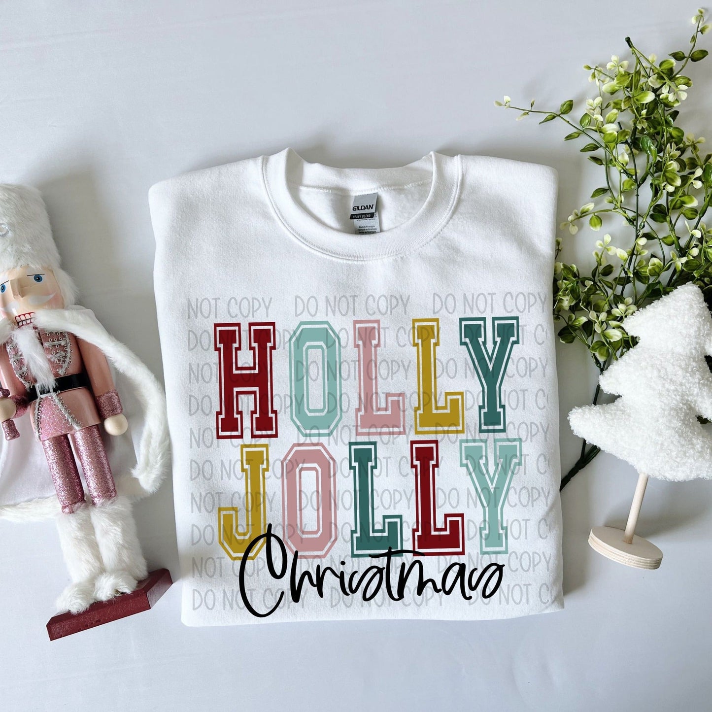 Holly Jolly Christmas-Lovie T Designs