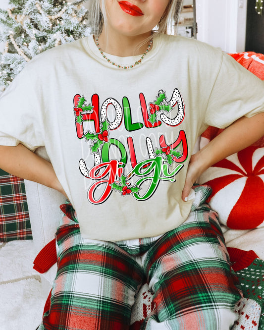 Holly Jolly Gigi-Lovie T Designs