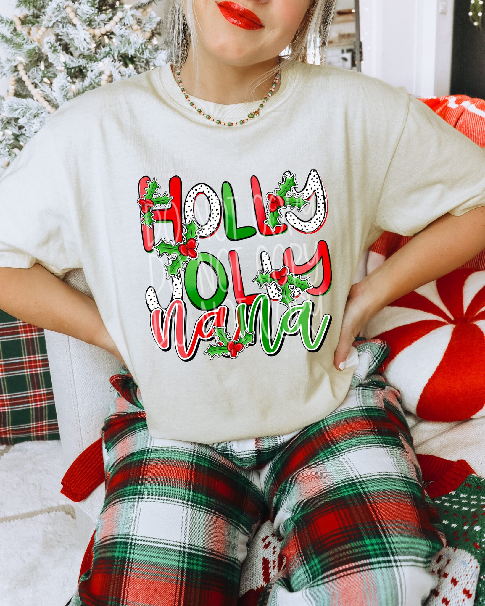 Holly Jolly Nana-Lovie T Designs