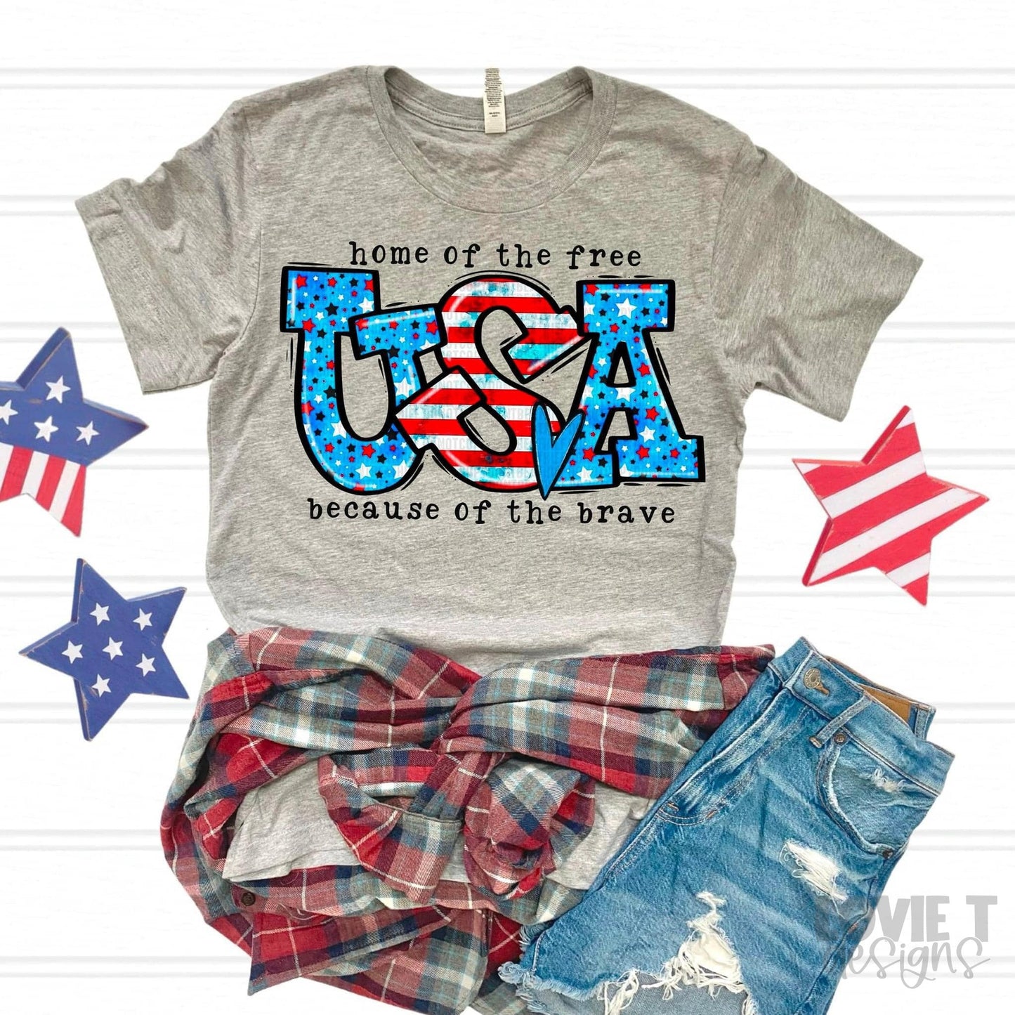 Home Of The Free Because Of The Brave-Lovie T Designs