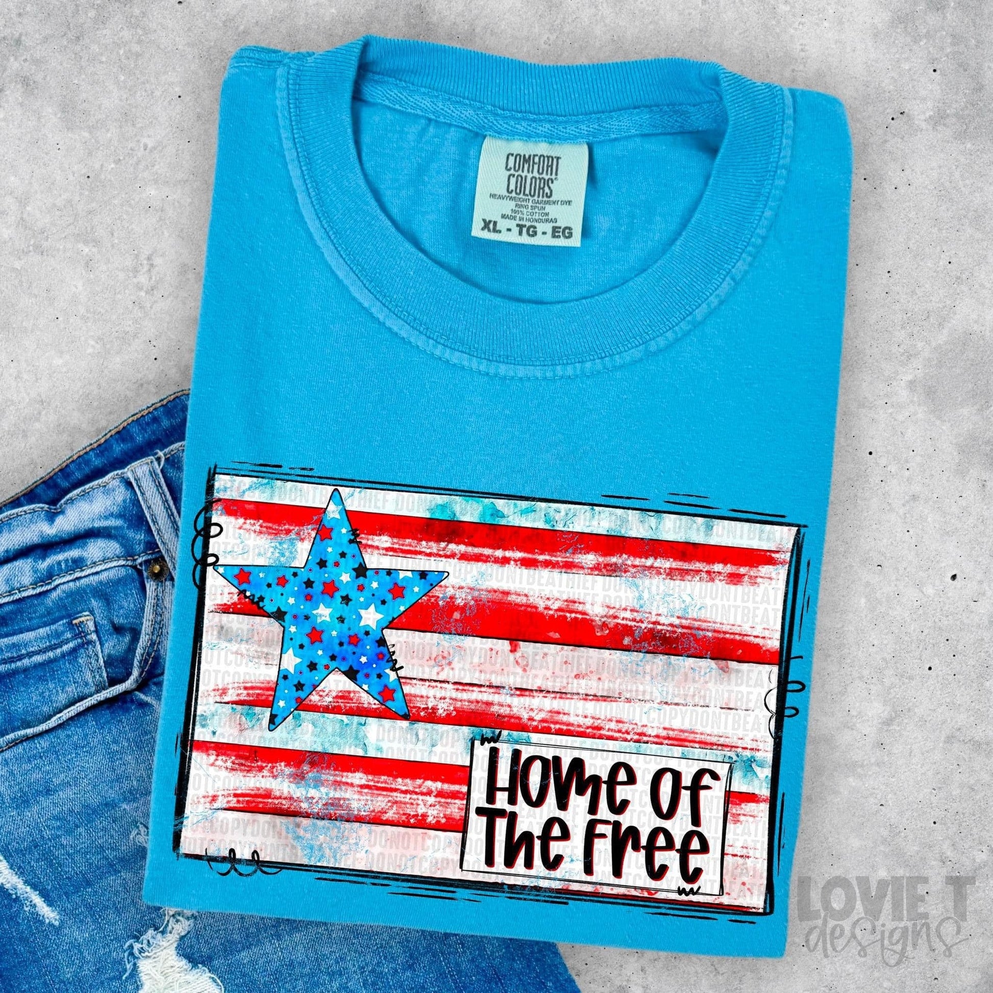 Home Of The Free-Lovie T Designs