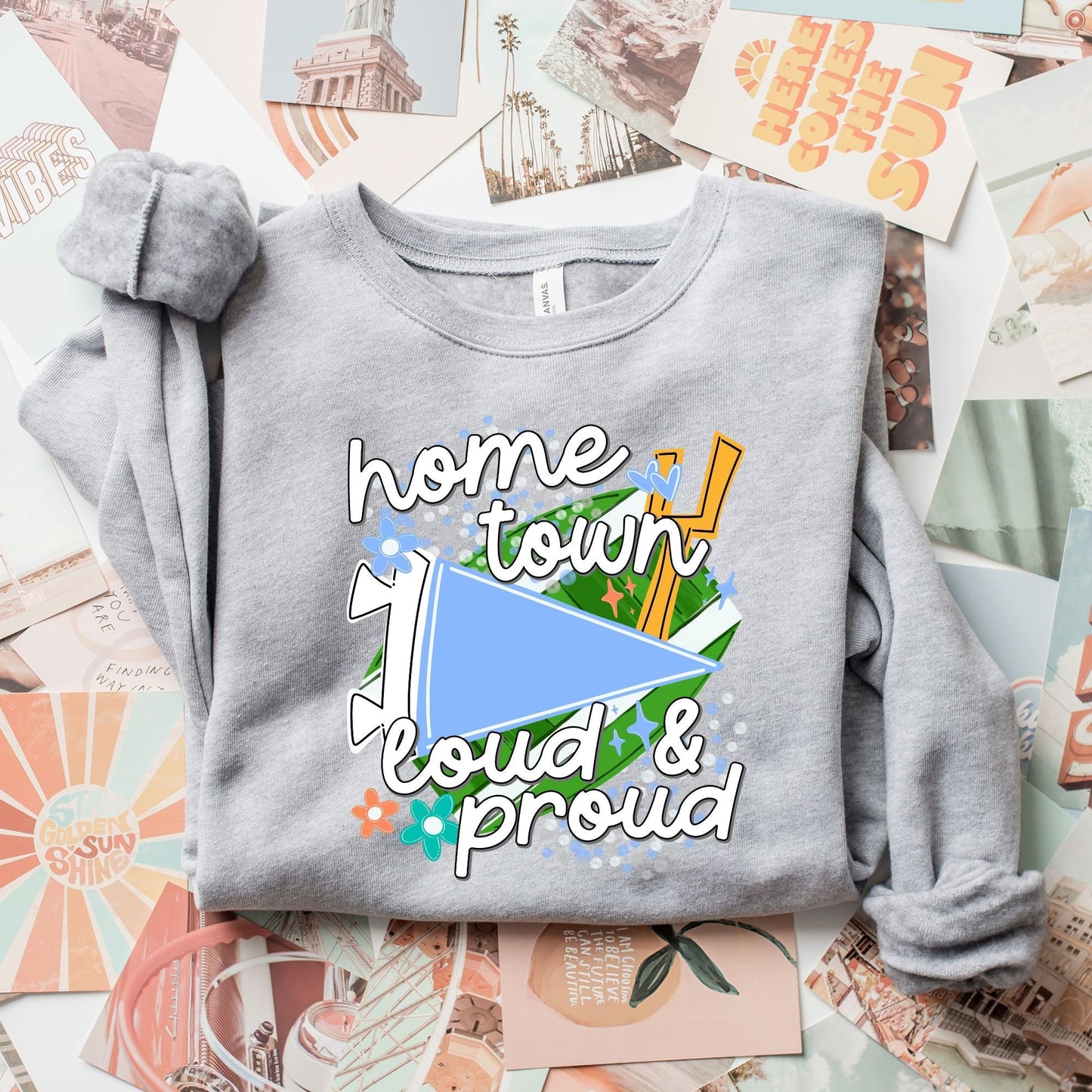 Home Town- Loud & Proud Columbia Blue-Lovie T Designs