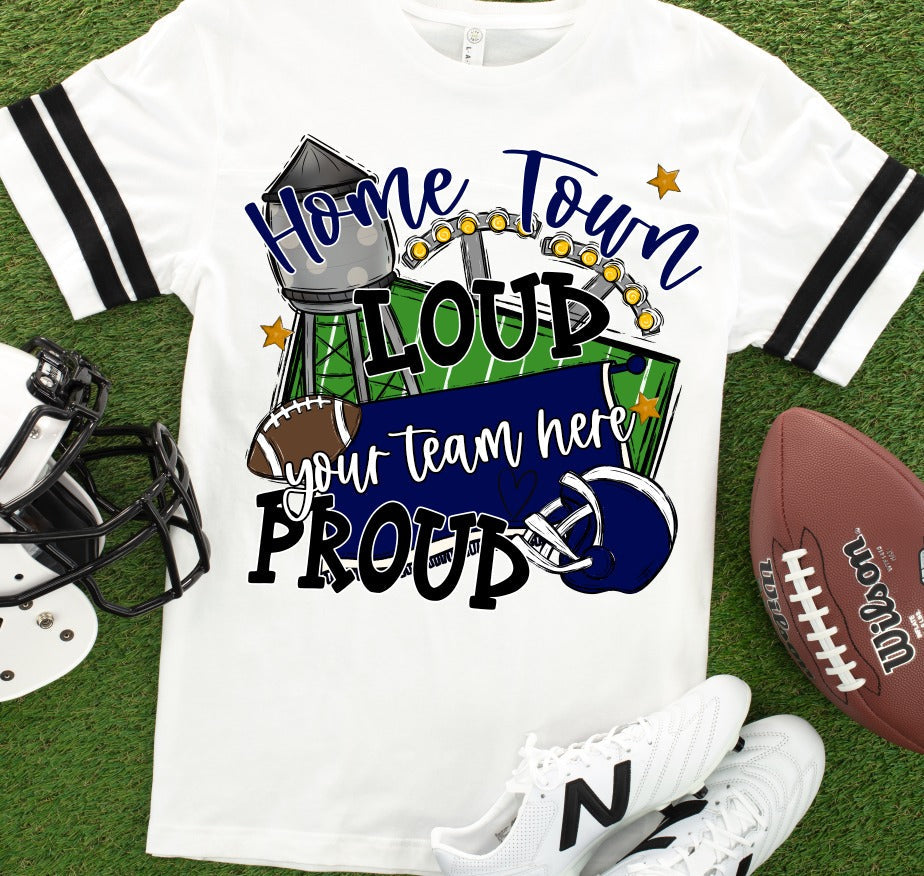 Home Town Loud Proud Navy-Lovie T Designs