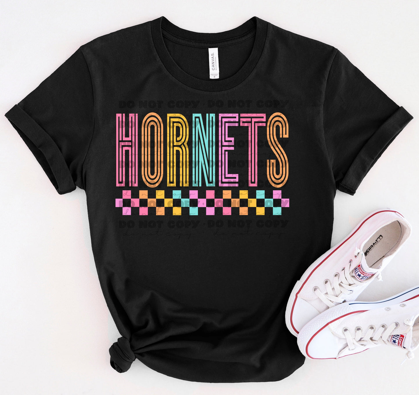 Hornets Colorful Line Mascot-Lovie T Designs