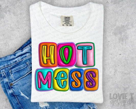 Hot Mess Bright Faux Inflatable