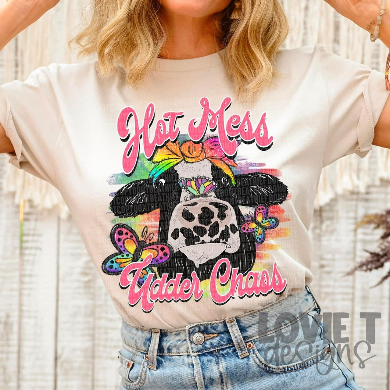 Hot Mess Udder Chaos-Lovie T Designs