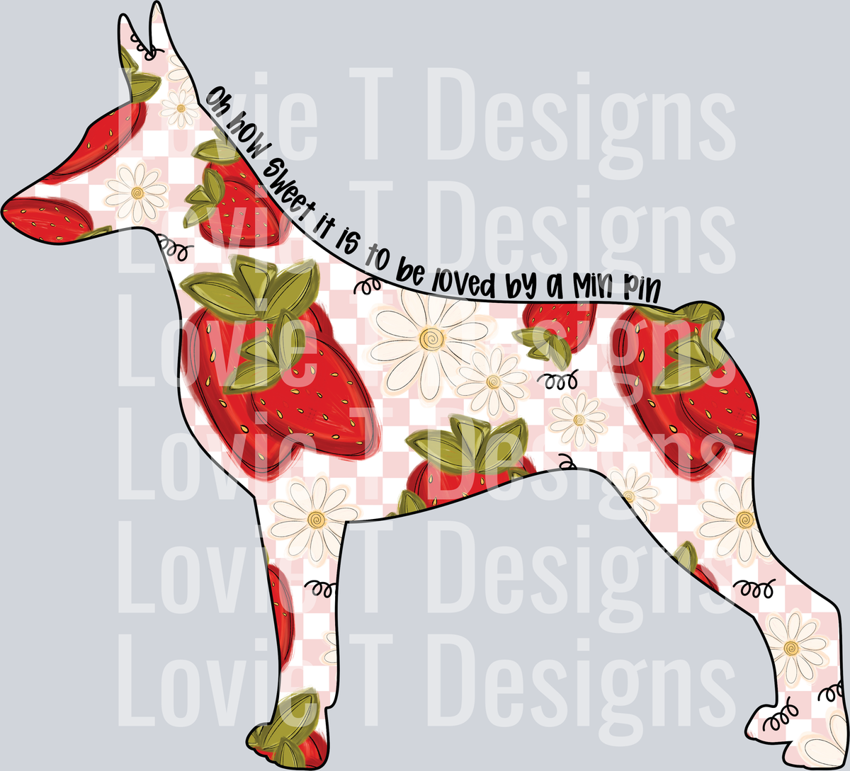 How Sweet Min Pin – Lovie T Designs