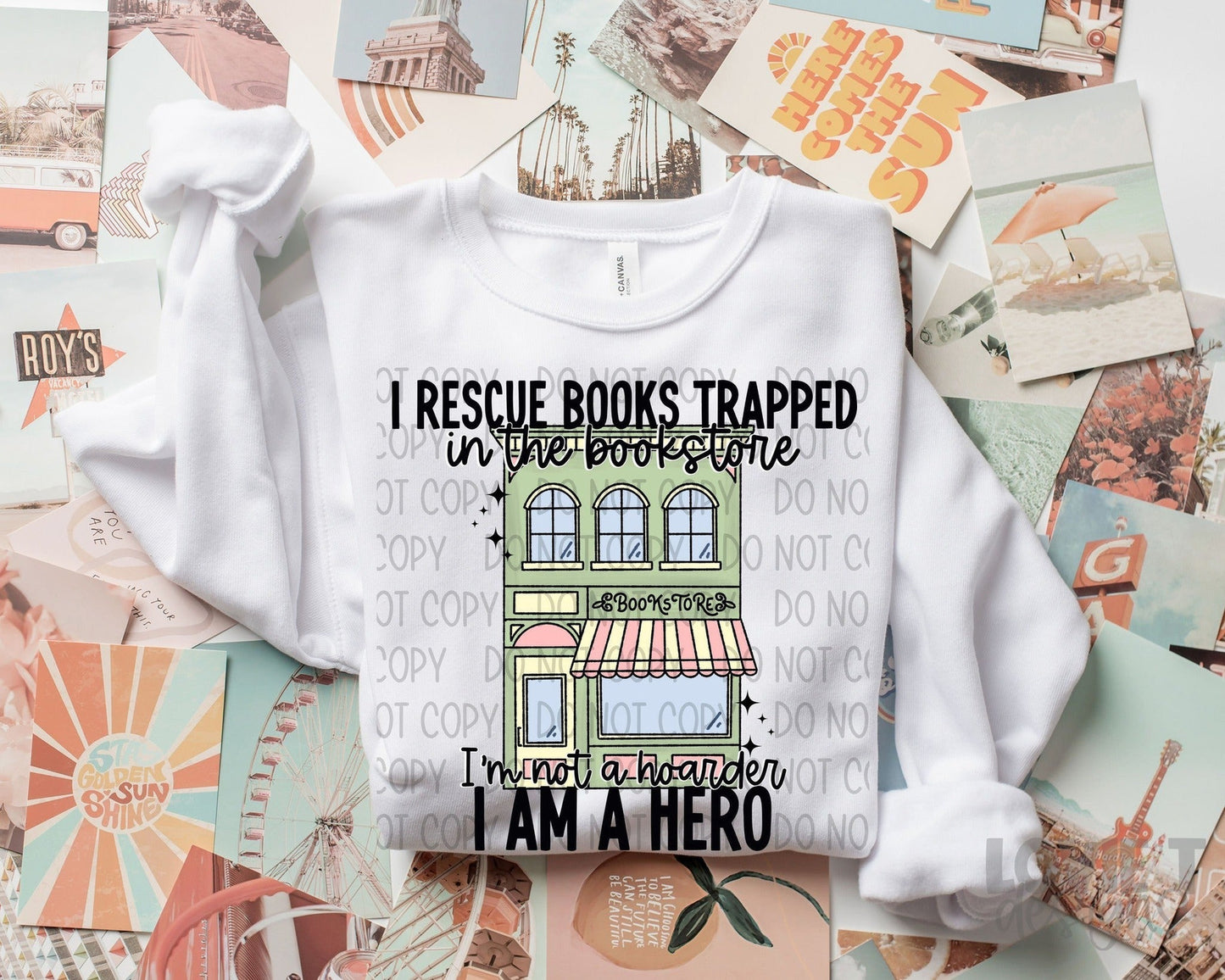 I Rescue Books Trapped In The Bookstore-Lovie T Designs