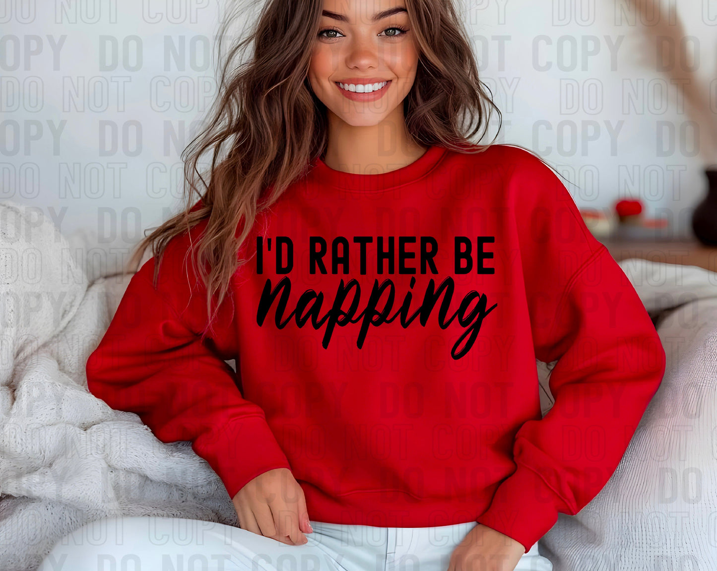 I'd Rather Be Napping-[DTF Transfer]-Lovie T Designs