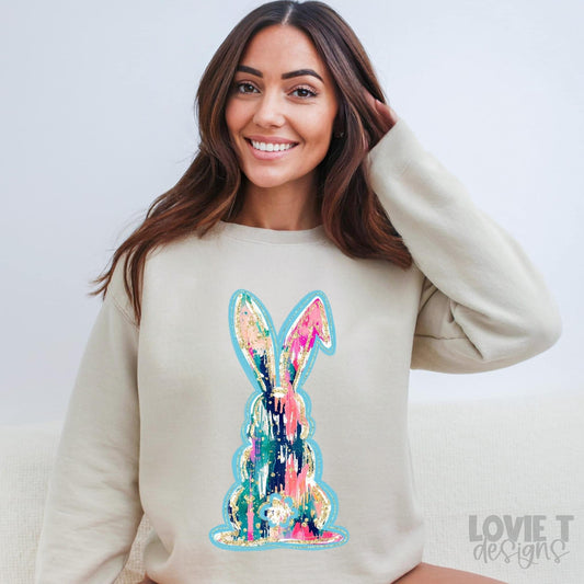 Ikat Bunny-Lovie T Designs