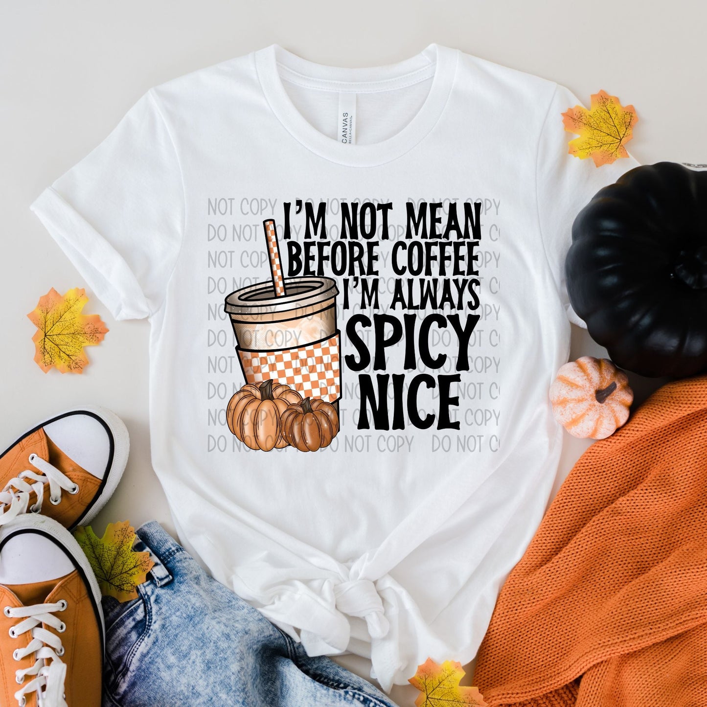 I'm Not Mean Before Coffee-Lovie T Designs