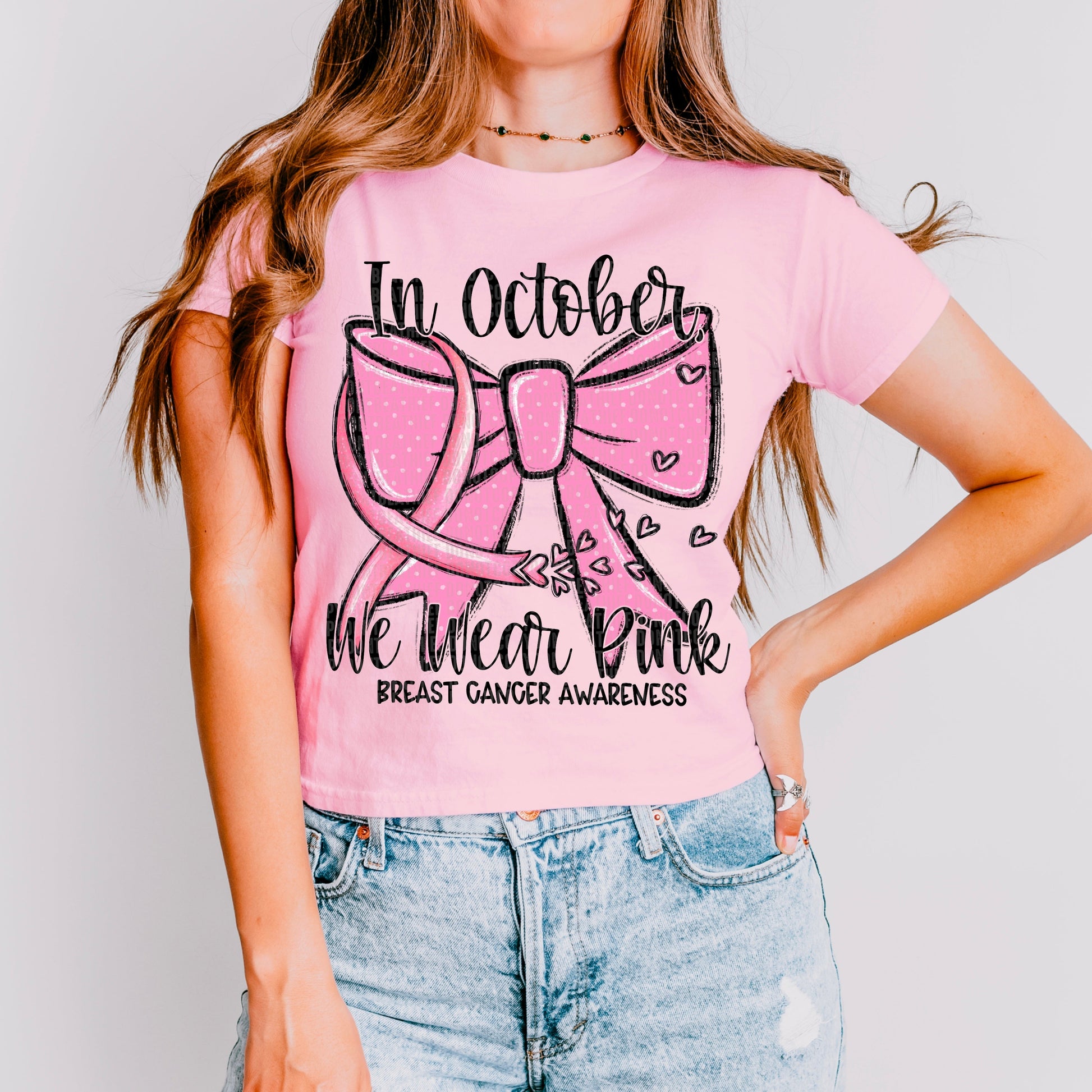 In October We Wear Pink-Lovie T Designs