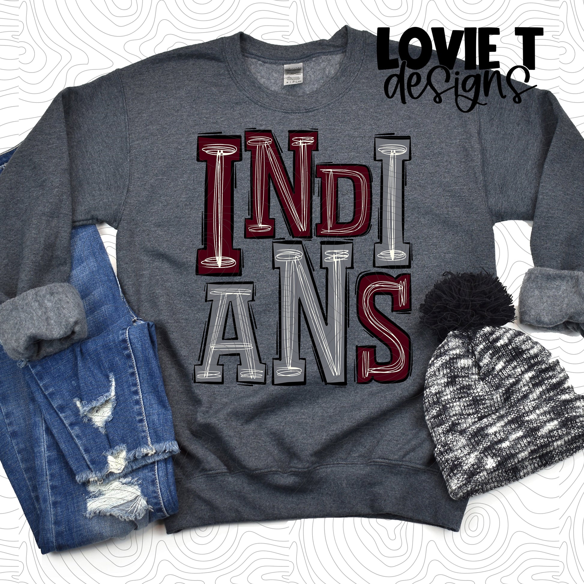 Indians Maroon and Silver