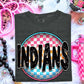 Indians Neon Circle Mascots-Lovie T Designs