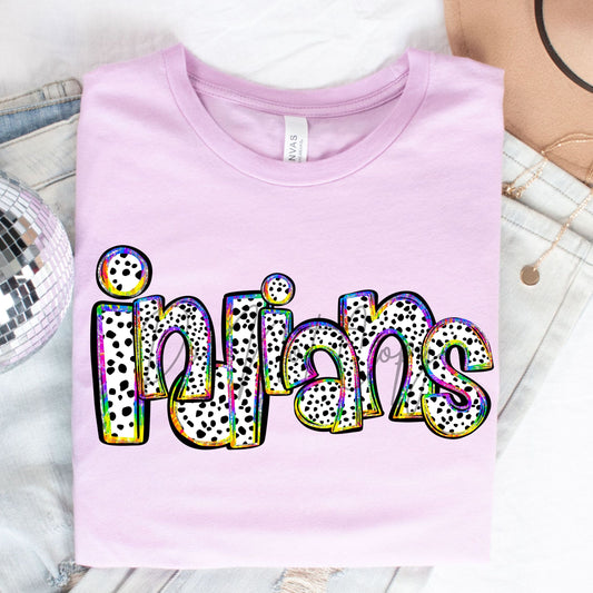 Indians- Tie Dye Dots-Lovie T Designs