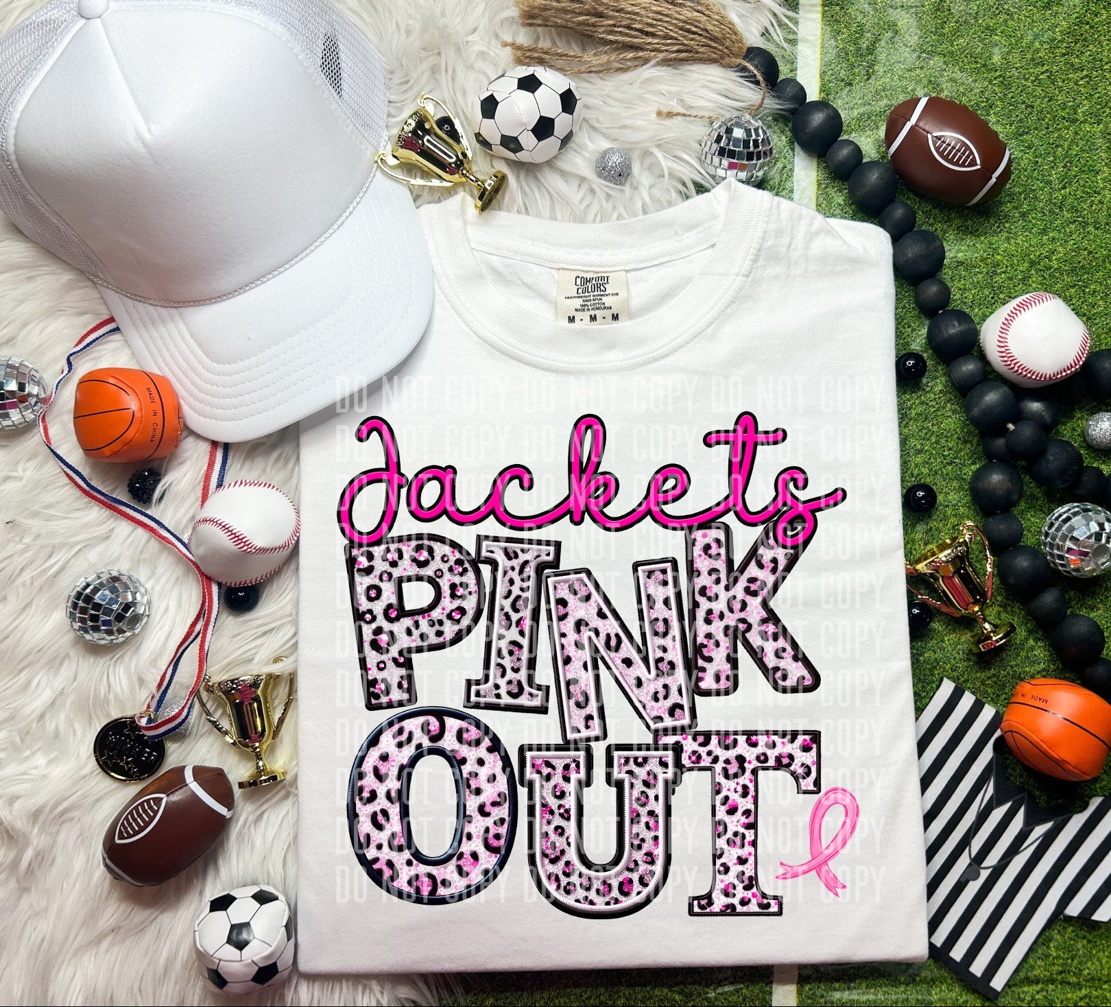 Jackets Pink Out Animal Print Mascot-Lovie T Designs