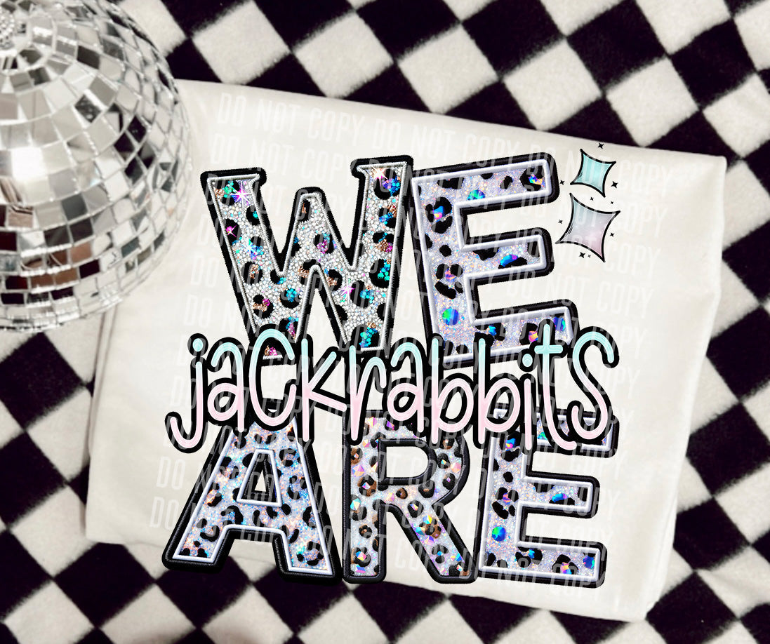 Jackrabbits We Are Leopard Mascots-Lovie T Designs