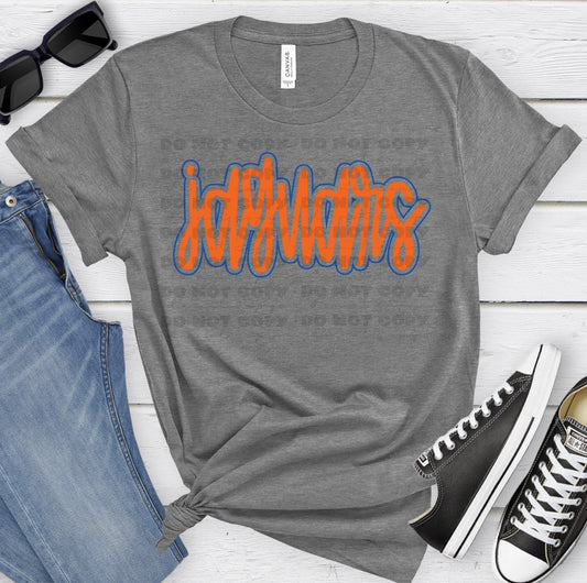 Jaguars Orange Royal-Lovie T Designs