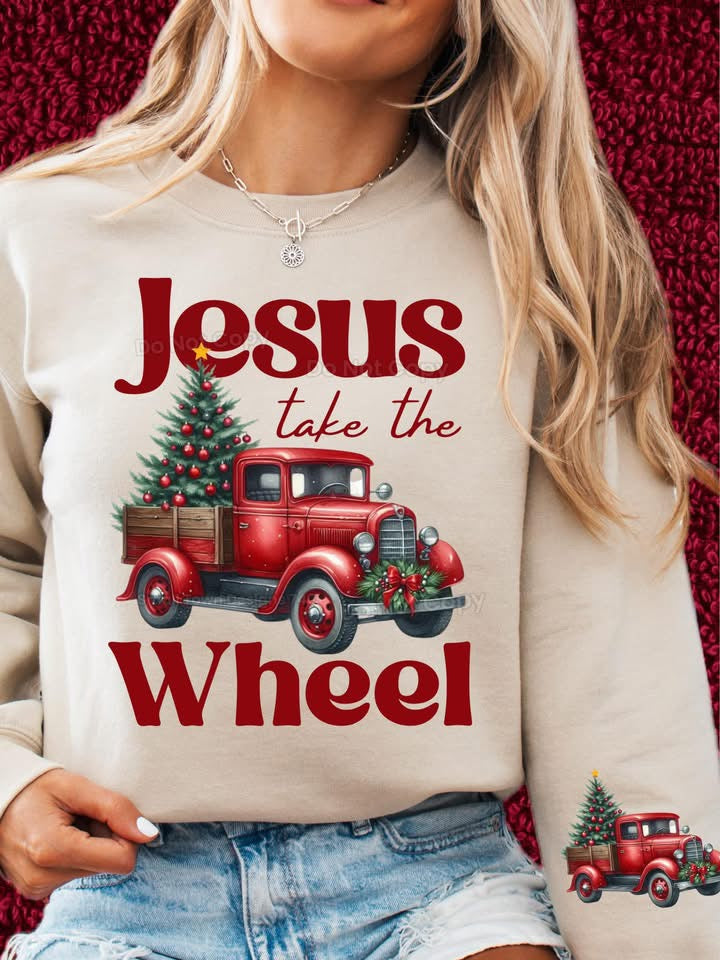 Jesus Take The Wheel-[DTF Transfer]-Lovie T Designs