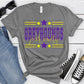 Jones County Greyhounds Purple Yellow All Stars-Lovie T Designs