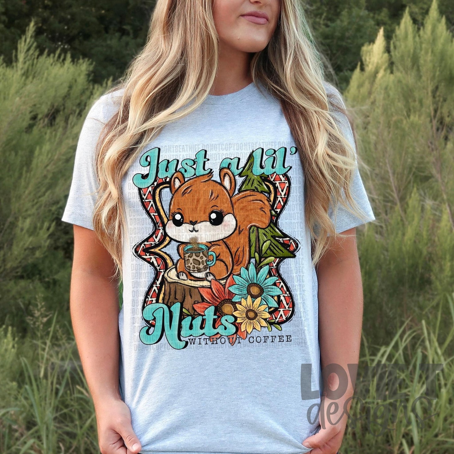 Just A Lil' Nuts-Lovie T Designs