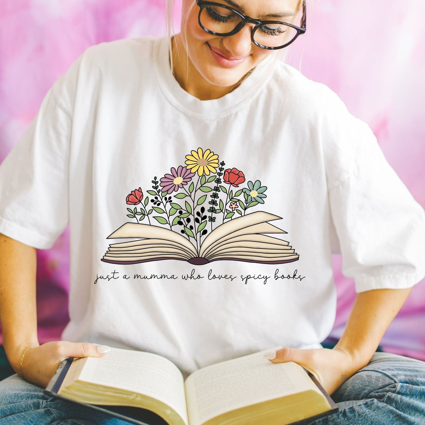 Just A Mama Who Loves Spicy Books-Lovie T Designs