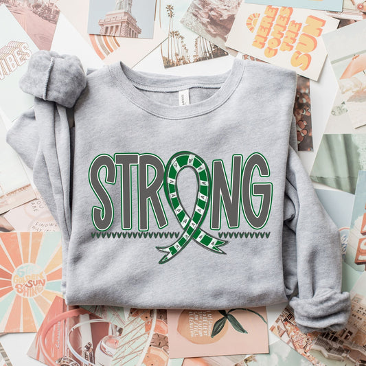 Kelly Green Strong Awareness Ribbon-Lovie T Designs