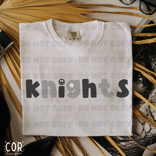 Knights Happy Mascot - Custom Colors Accepted