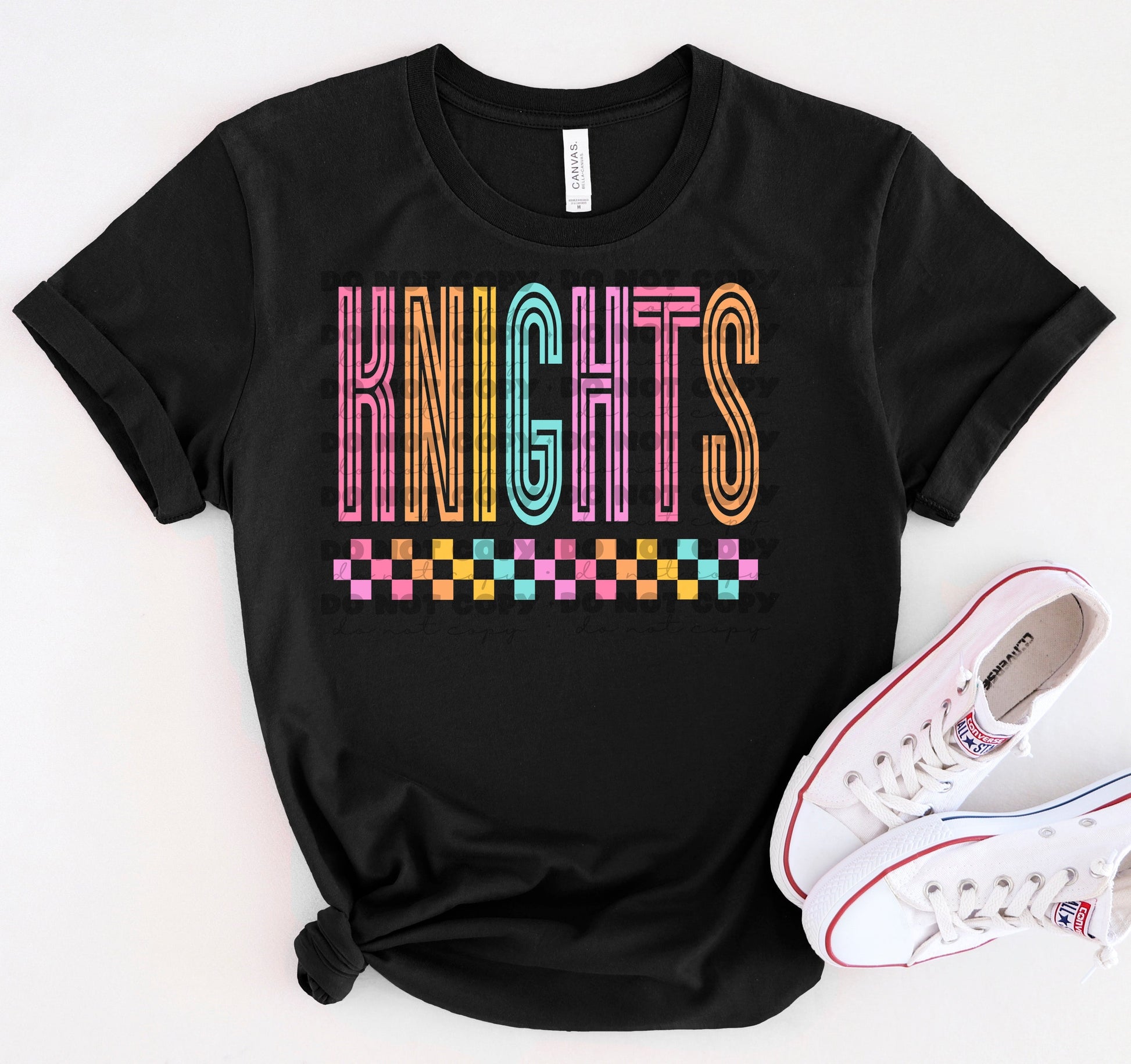 Knights Colorful Line Mascot-Lovie T Designs