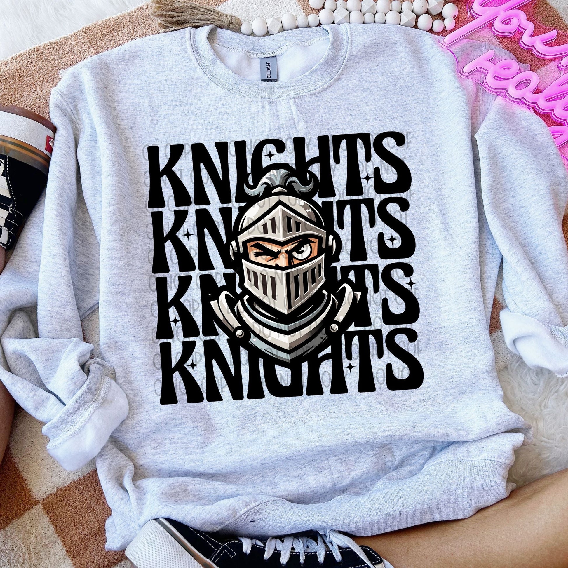 Knights Winking Mascot-Lovie T Designs